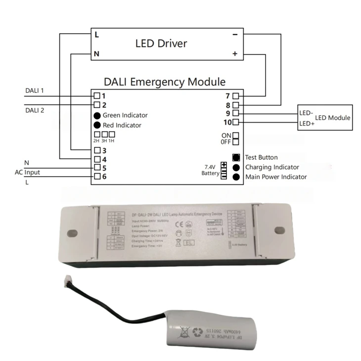 dali emergency kit diagram 1000